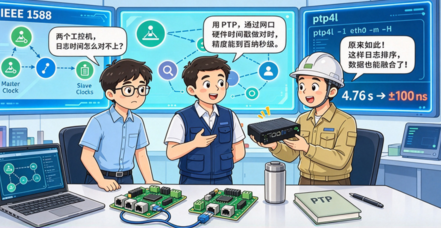 设备时间不同步?PTP实现纳秒级对时 设备时间不同步?PTP实现纳秒级对时