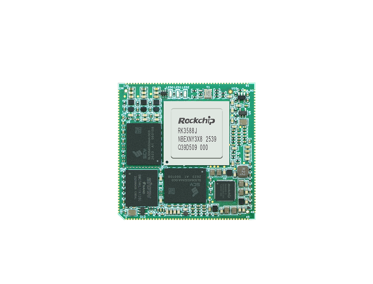 RK3588工业核心板-DDR5邮票孔